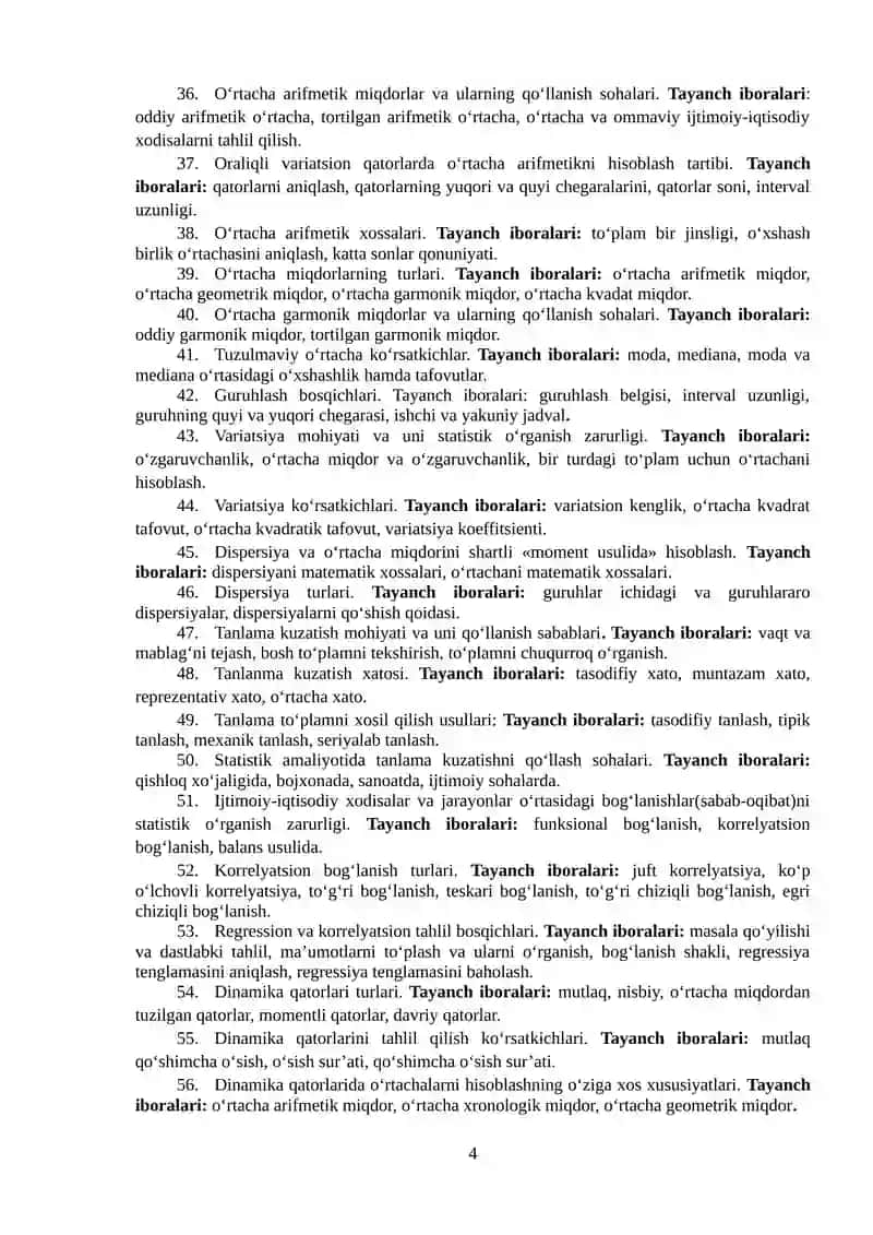 IQTISODIY STATISTIKA 4