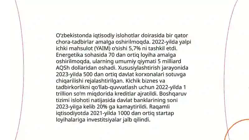 Oʻzbekiston Respublikasining bozor munosabatlariga oʻtish kontseptsiyasi va strategiyasi 4