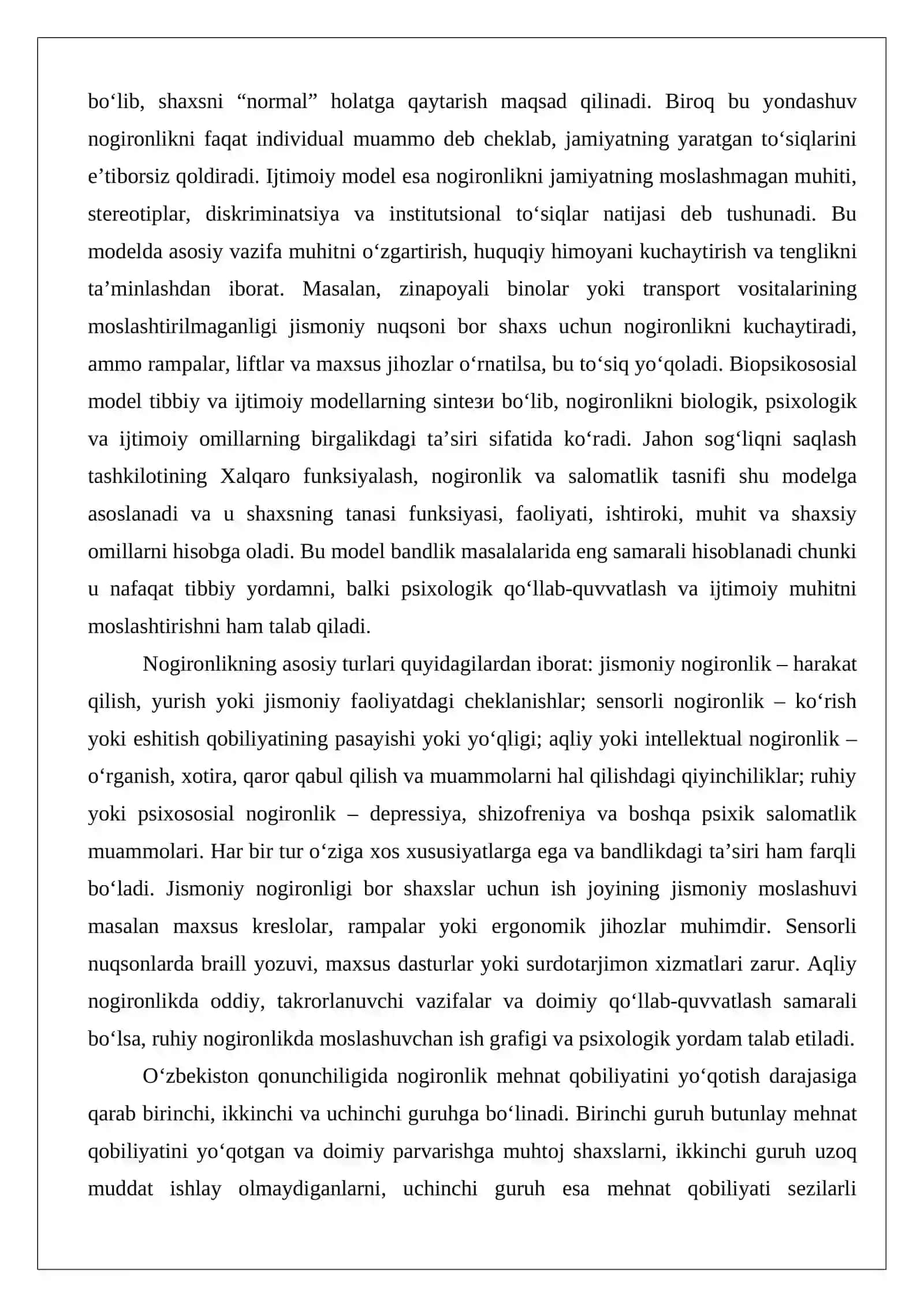 Nogironligi bor shaxslarning bandligini ta’minlash masalalari 4