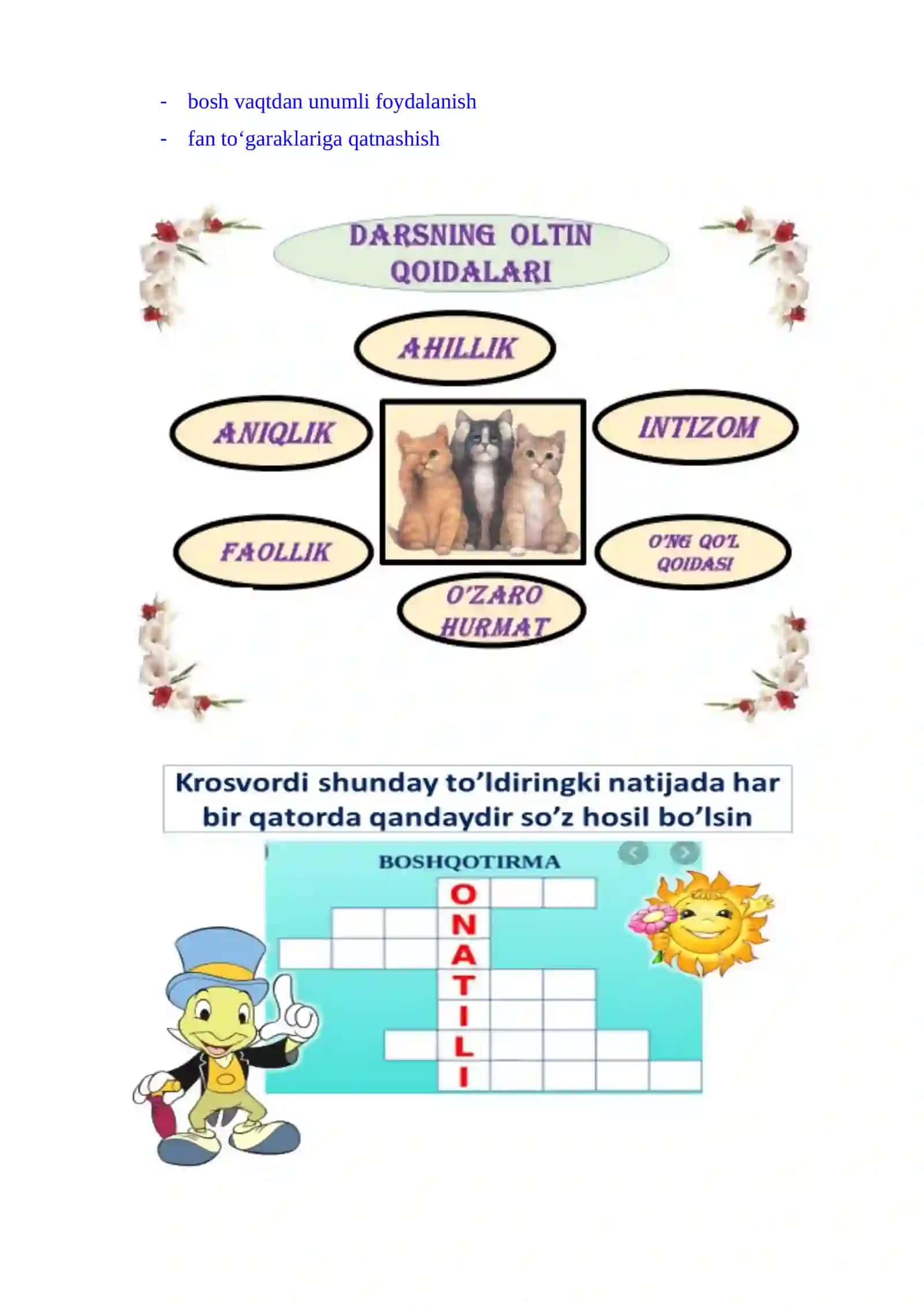3-sinf Ona tili fanidan Gapda kesimning qo'llanilishi 2-chorak dars ishlanmasi 4