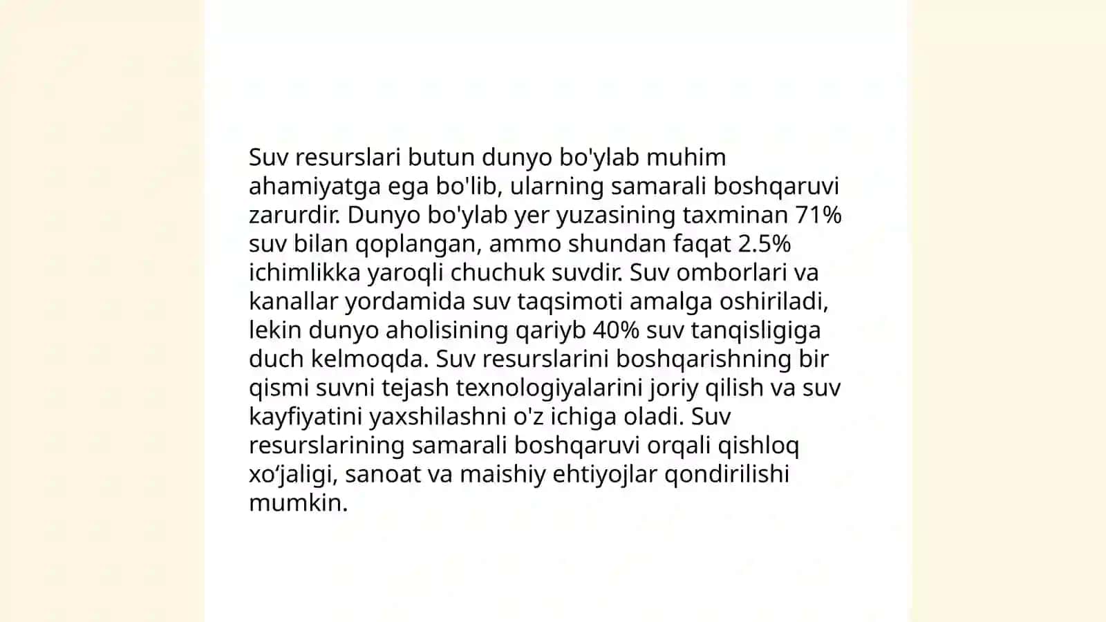 Tabiiy resurslarning tarqalishi va ulardan foydalanish masalari 4