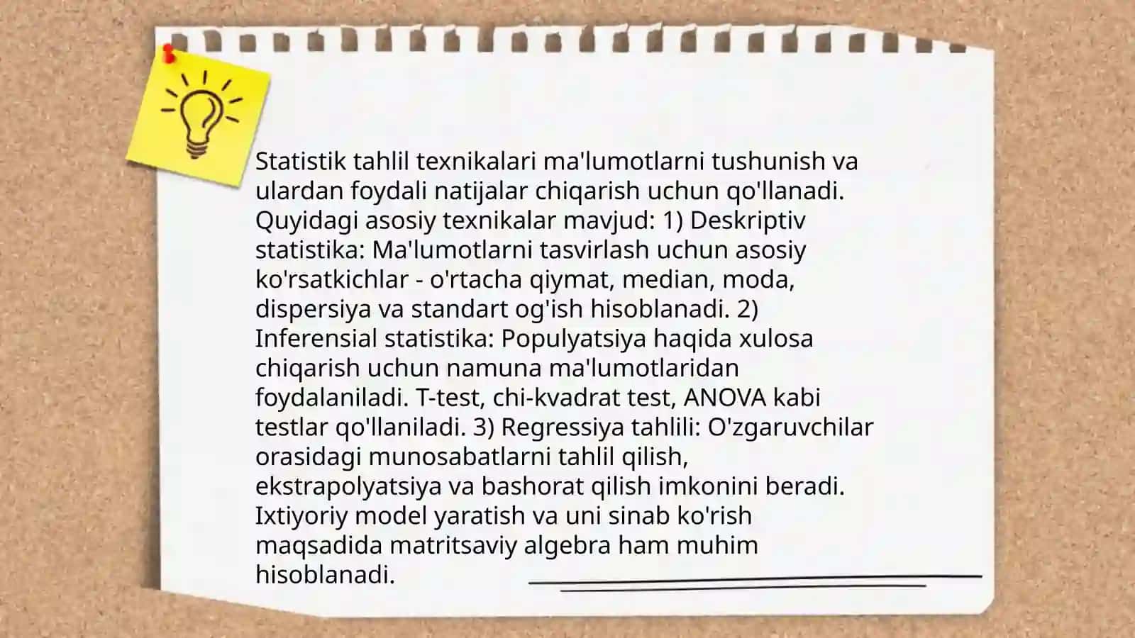 Aktiv eksperiment natijalarini qayta ishlash 4