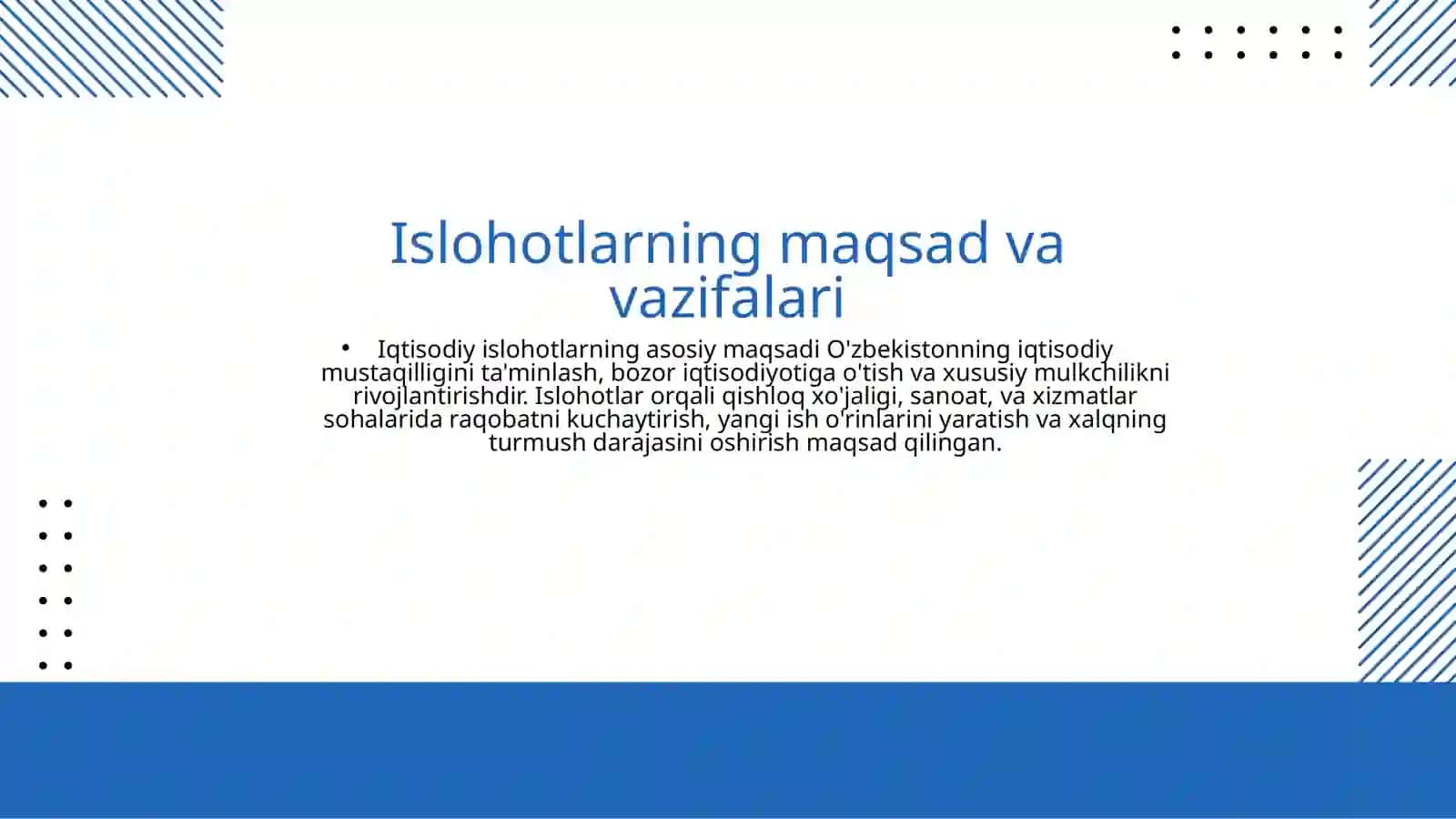 O'zbekistondagi iqtisodiy islohotlar va ularning ta'siri 4
