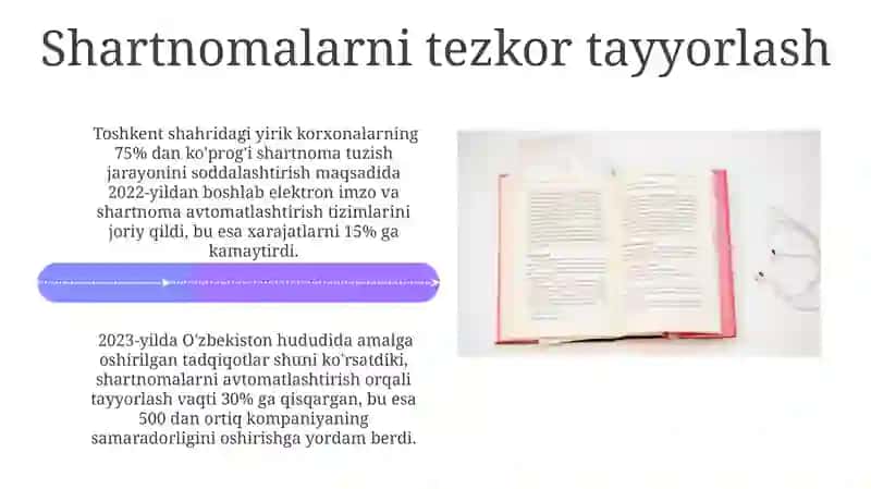 Kontraktlar avtomatizatsiyasi afzalliklari va qo'llaniladigan adabiyotlar 4