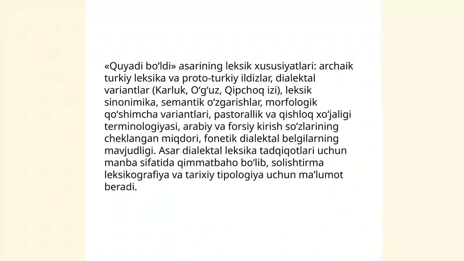 Mahmud Koshgʻariyning turkiy delektlari haqida qarashlari 4