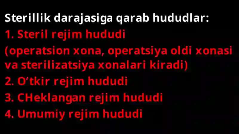Sterilizatsiya oldi tayyorgarligi va sterilizatsiya sifatini aniqlash usullari 4