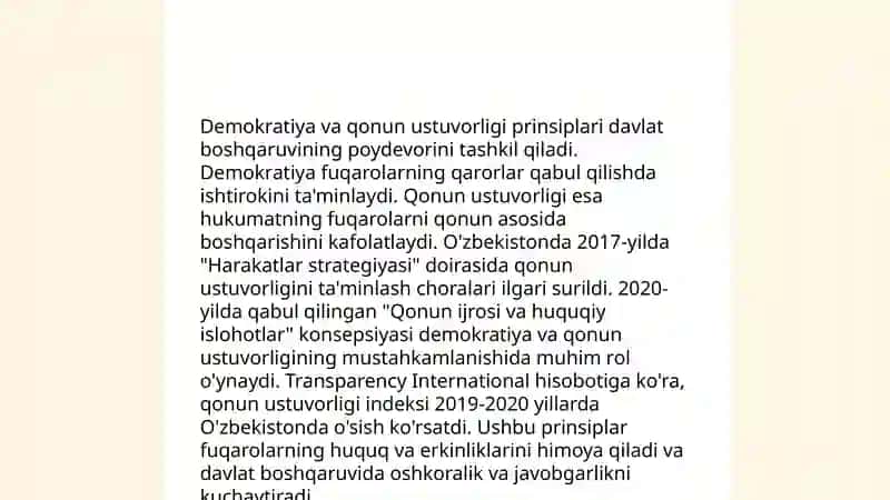 Oʻzbekistonda demokratik, fuqarolik jamiyati asoslarining shakllanishi 4