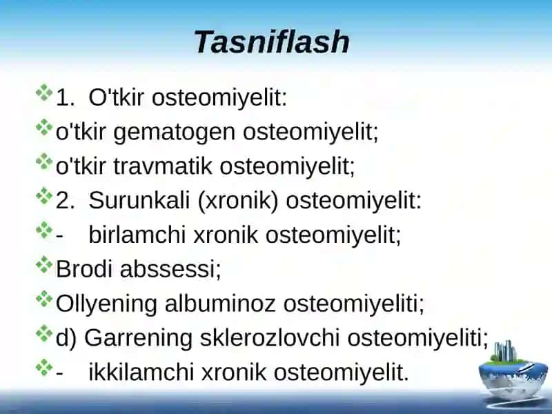 Osteomiyelit, yiringli artrit Suyak sili 4