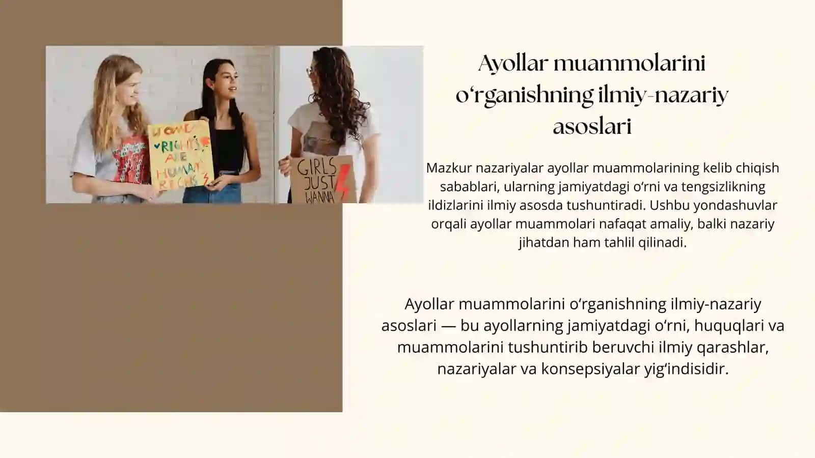 Ayollar muammolarini oʻrganishda xalqaro va mahalliy tashkilotlar oʻrni 4