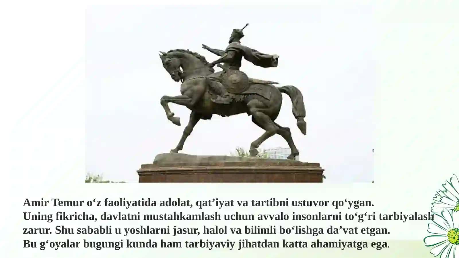 Amir Temur o‘gitlarining tarbiyaviy ahamiyati 4