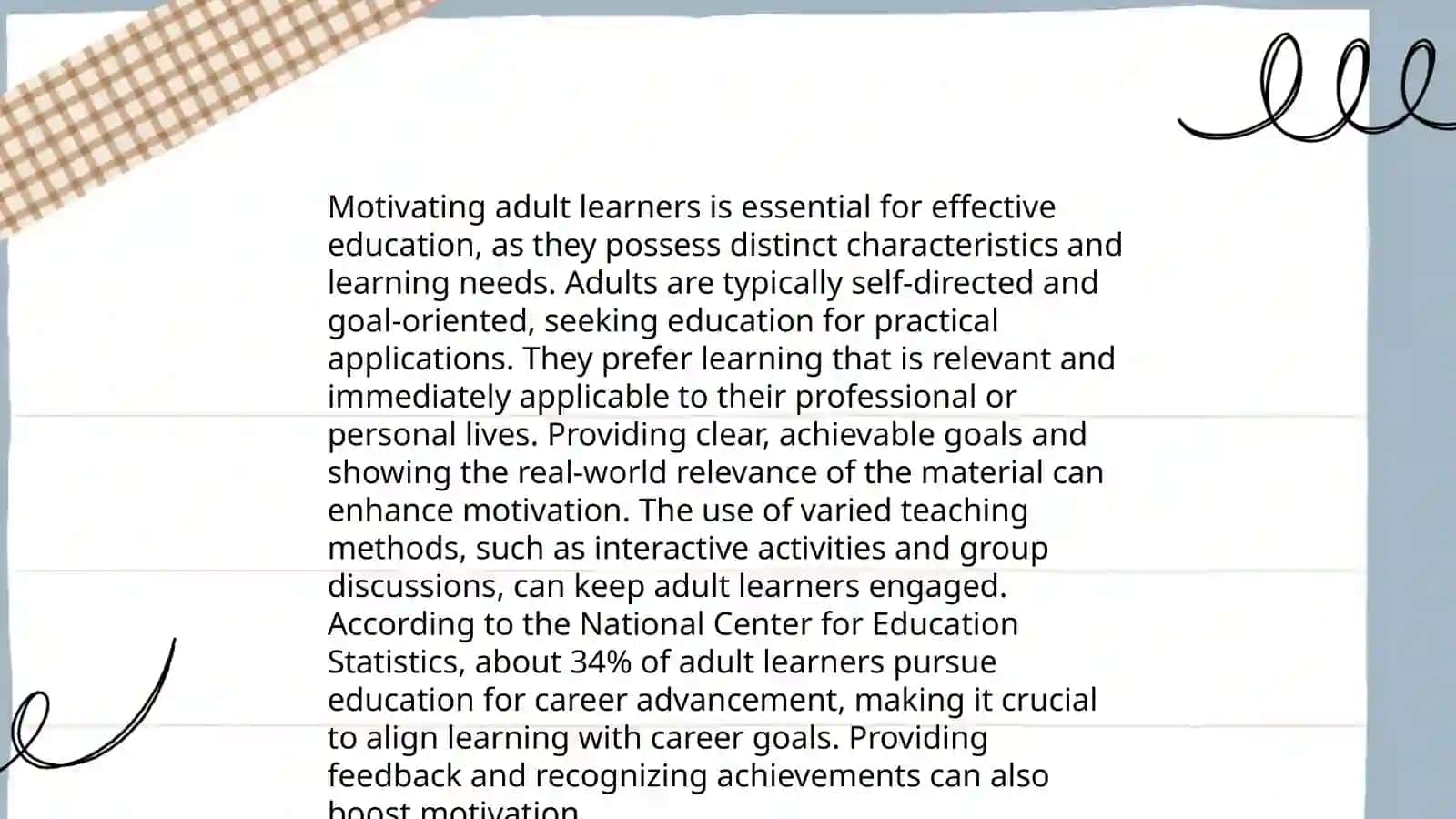 TEACHING ADULTS. ADULTS AS LEARNERS 4
