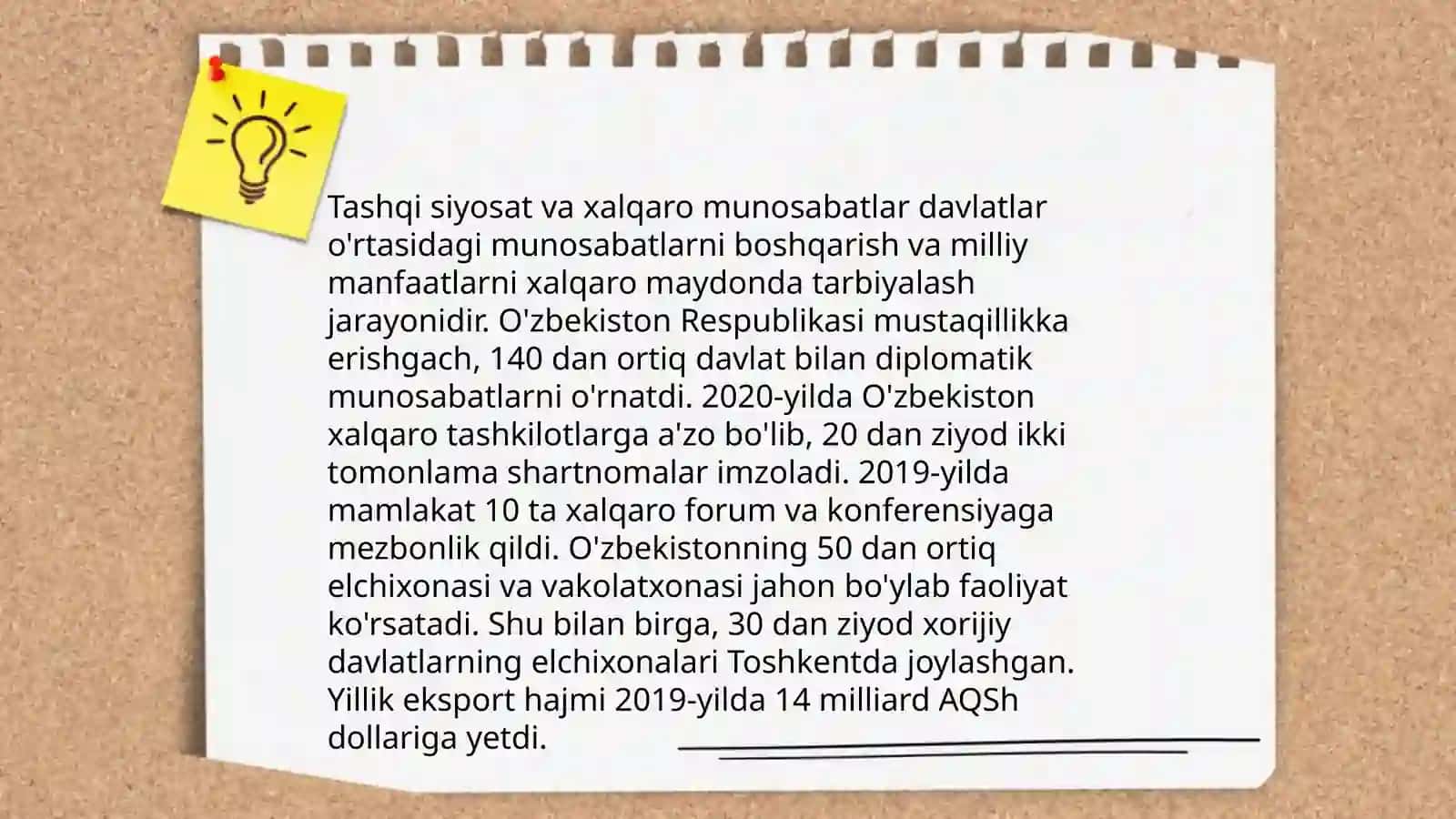Davlat talablari va sohalari 4