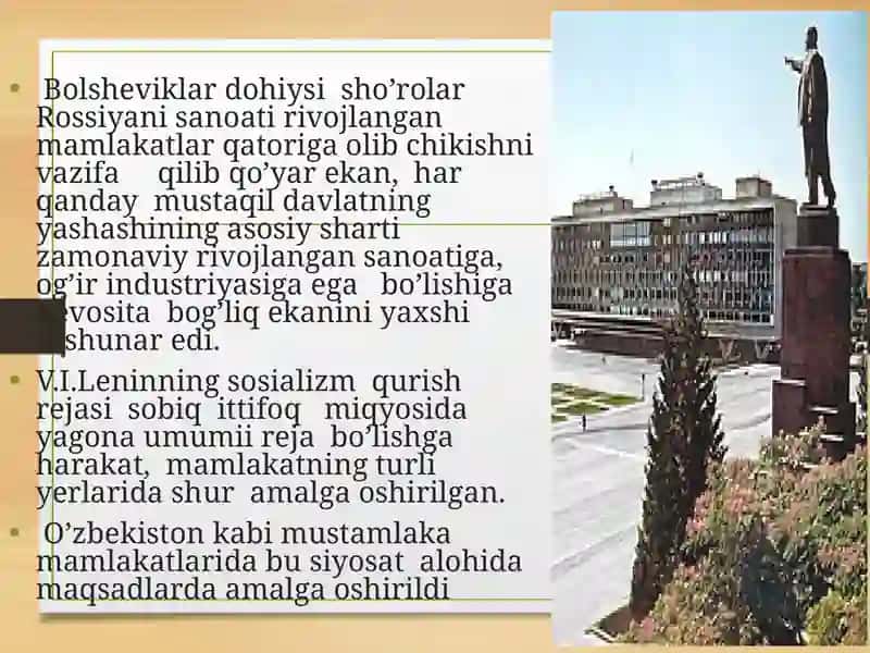Sovet Hokimiyating O'zbekistonda Yuritgan Ijtimoiy Iqtisodiy Siyosati. Qatag'onlik Siyosati 4