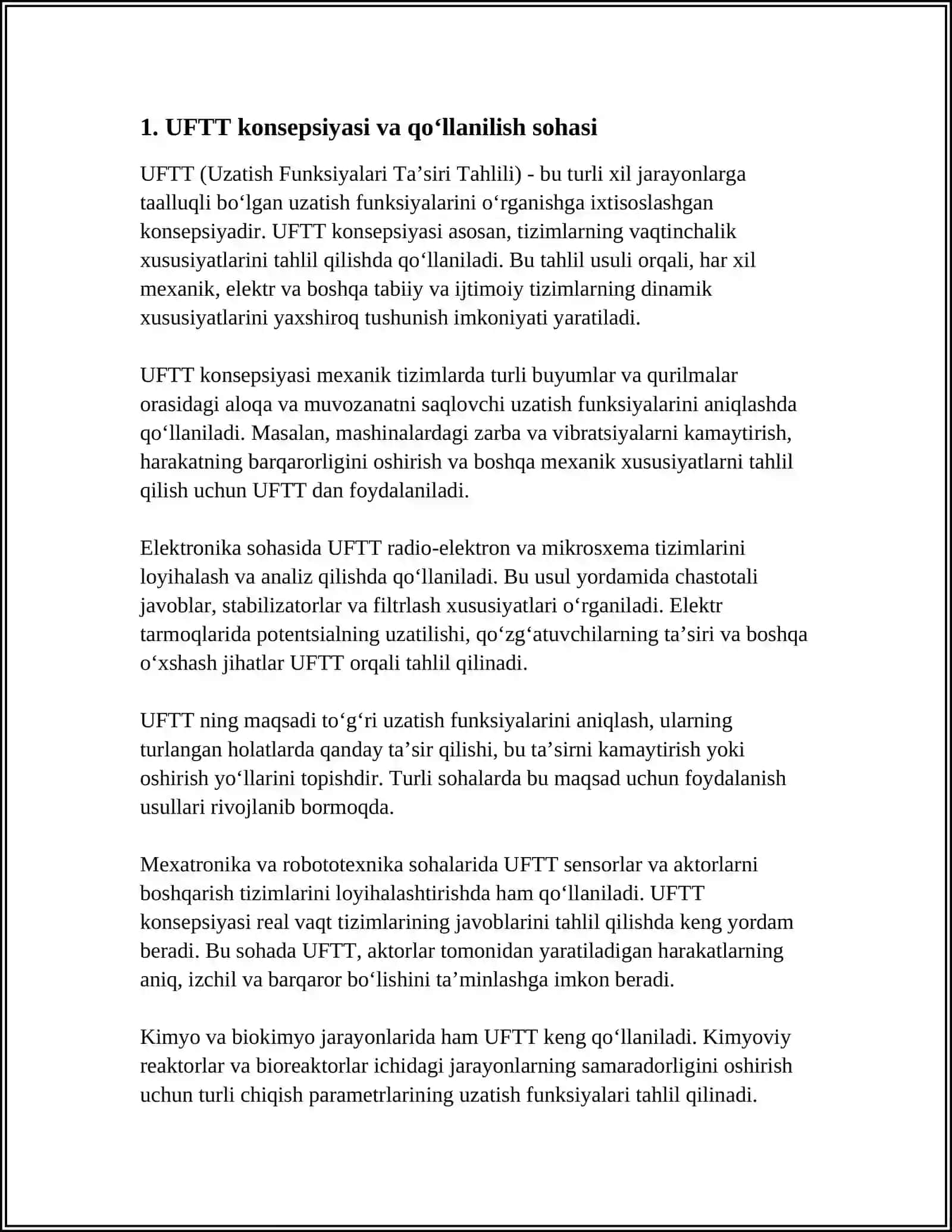 UFTT-QO‘LLANILISHI VA TASNIFI 4