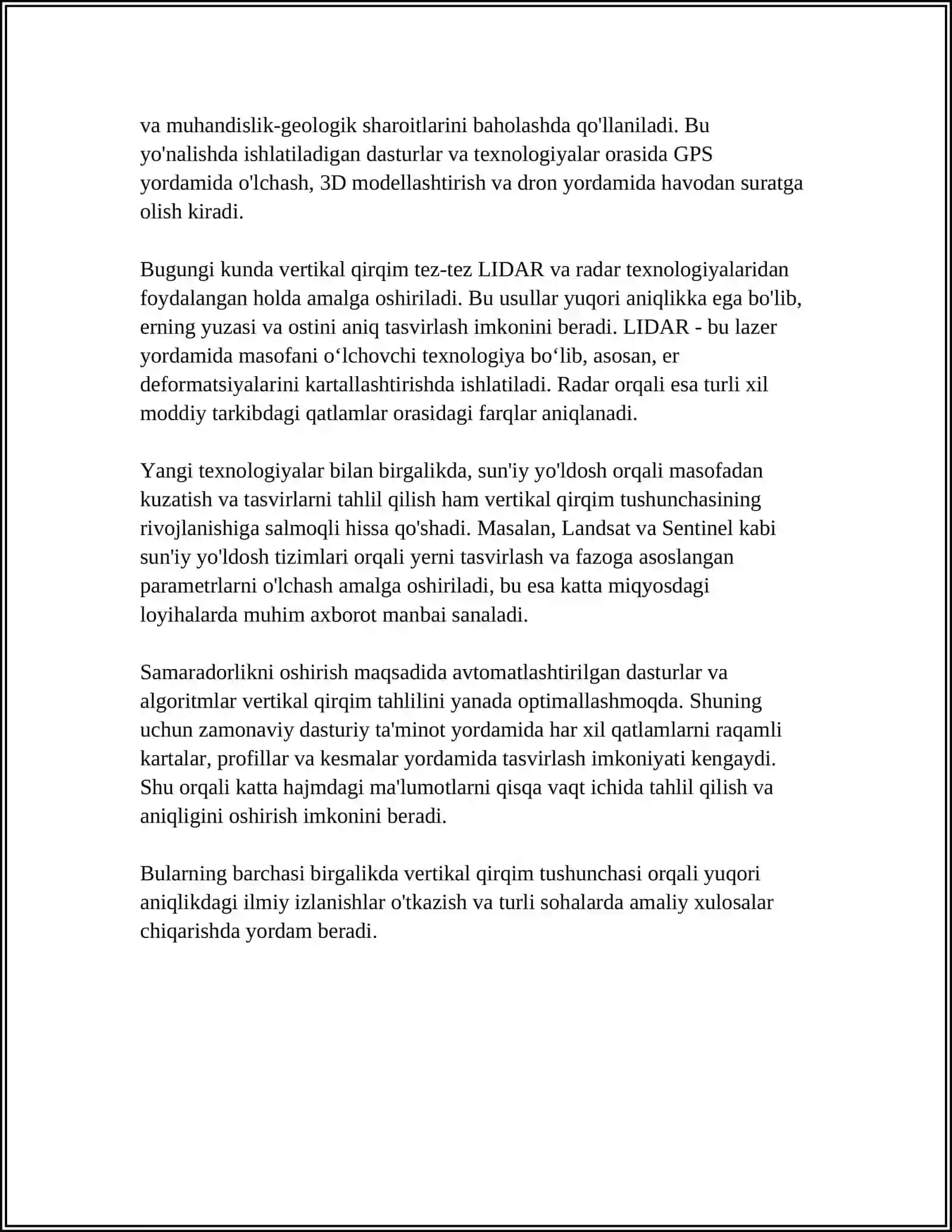 HAJMNI VERTIKAL VA GORIZONTAL QIRQIMLAR YORDAMIDA HISOBLASH 4