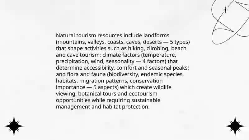 Nature and classification of tourism resource 4
