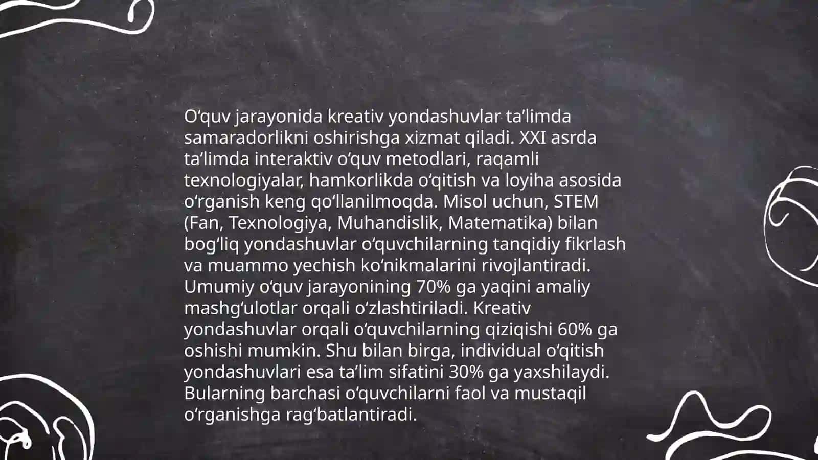 Kreativ yondashuv asosida nazariy va amaliy mashgʻulotlar uchun didaktika 4