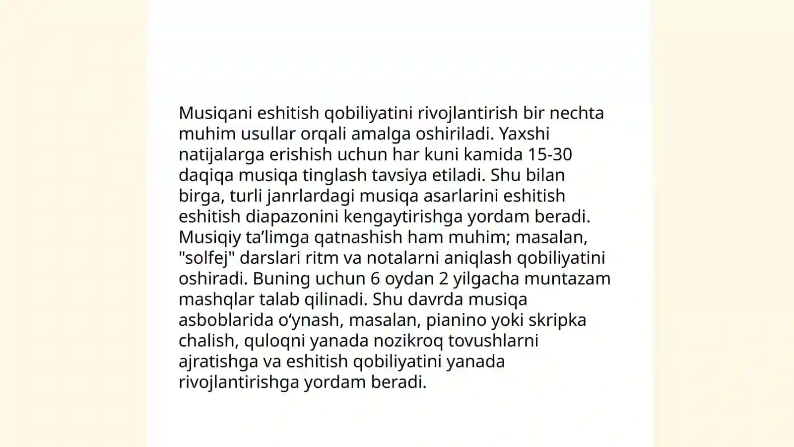 Bolalarni ashula aytish musiqa tinglash va musiqaviy ritmik xarakatlarni oʻrgatish 4