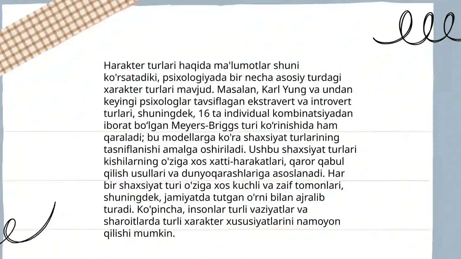 Harakter va shaxsiyat 4