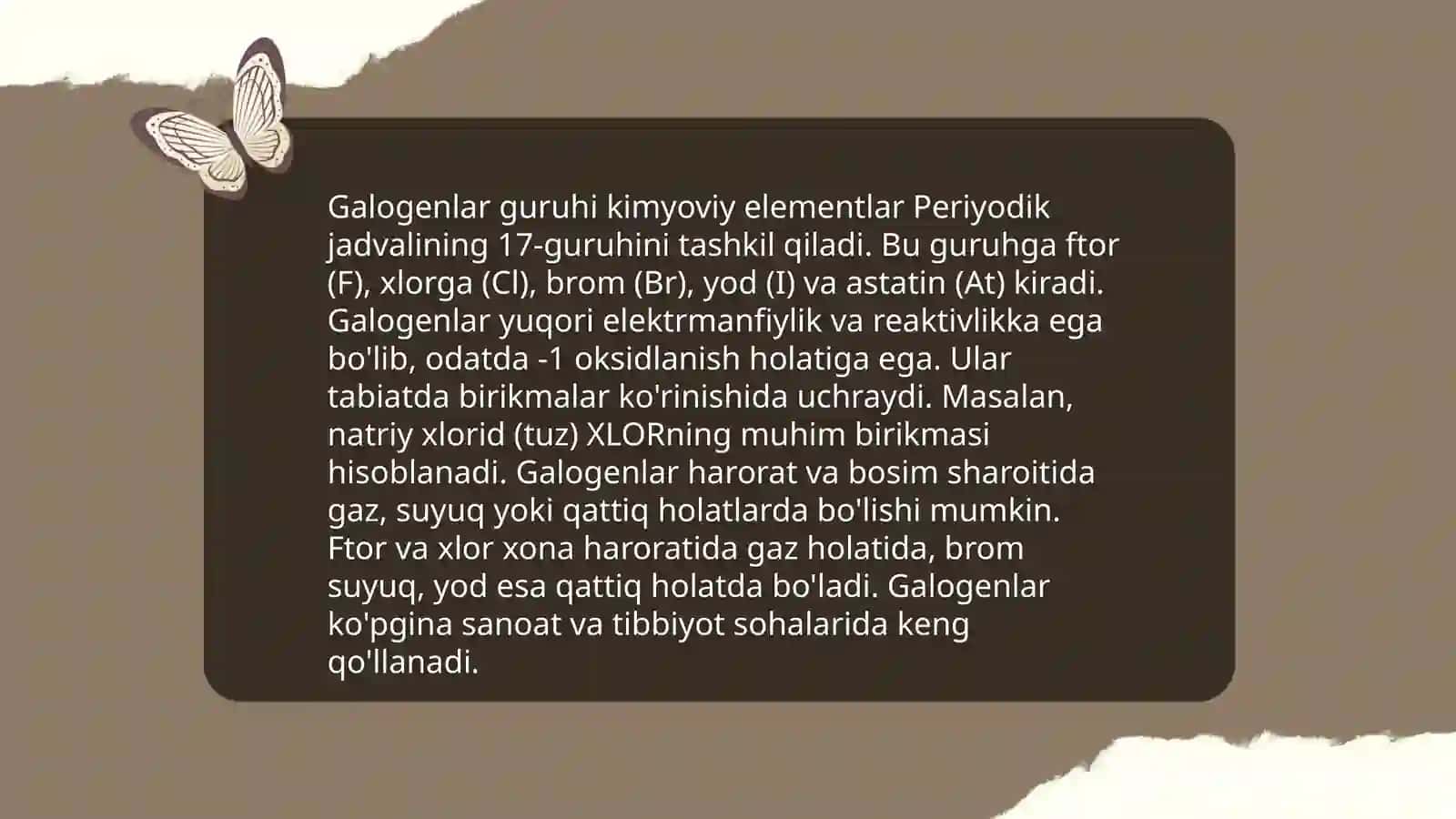 VIIA guruhi elementlari (galogenlar) 4