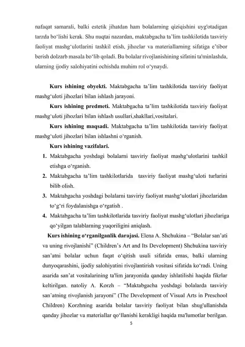 TASVIRIY FAOLIYATGA O‘RGATISH METODIKASI 4