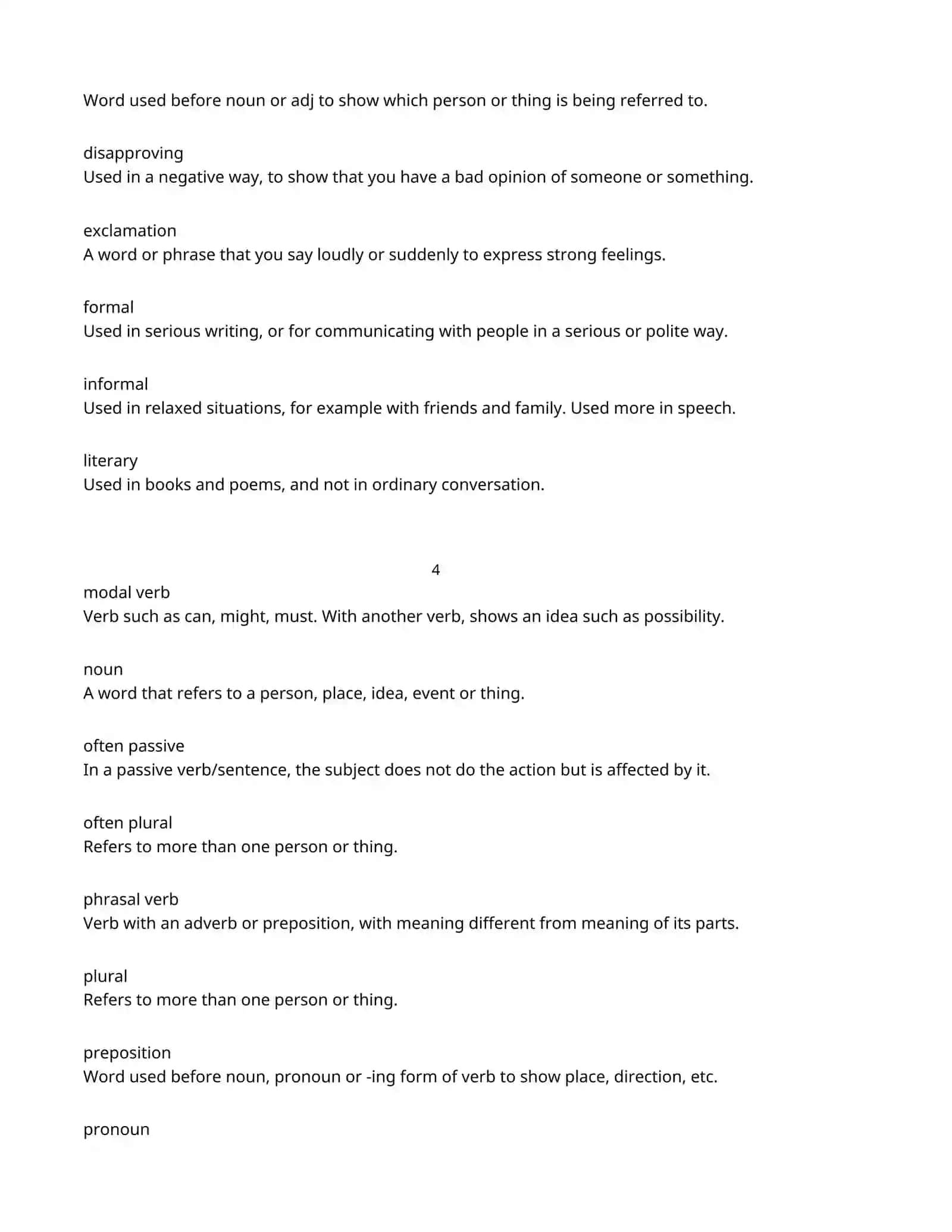 WORD LIST FOR LEVEL B1 4