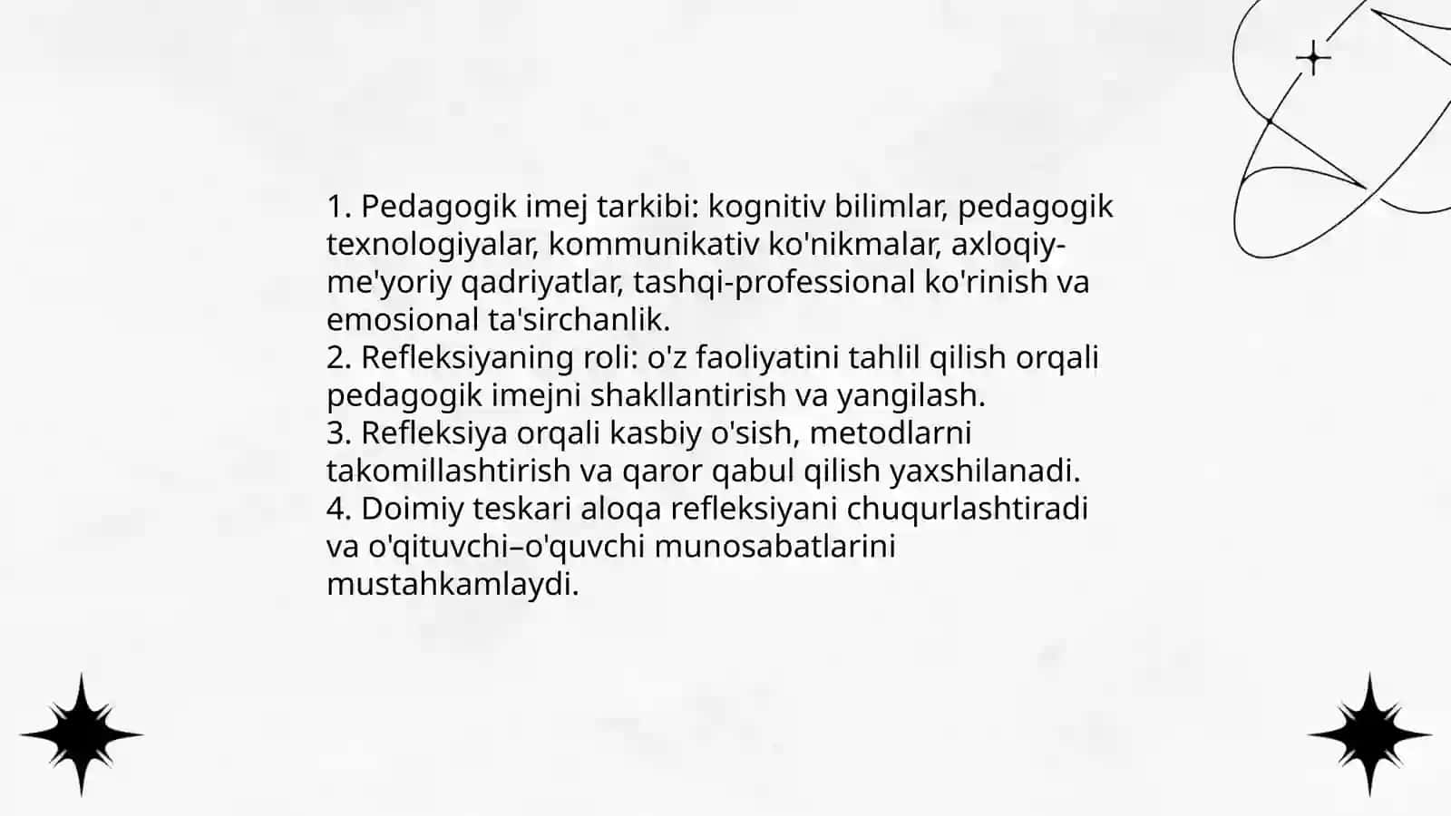 Pedagogik imej pedagogik refleksiya 4