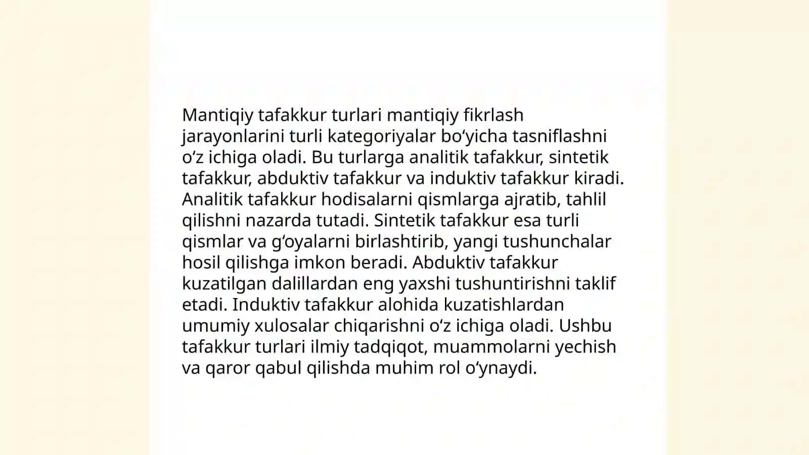 Tafakkurning mantiqiy shakllari va qonunlari 4