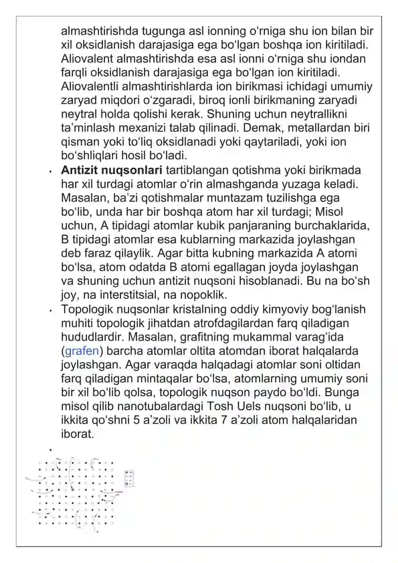 Kristal panjara nuqsonlari 4