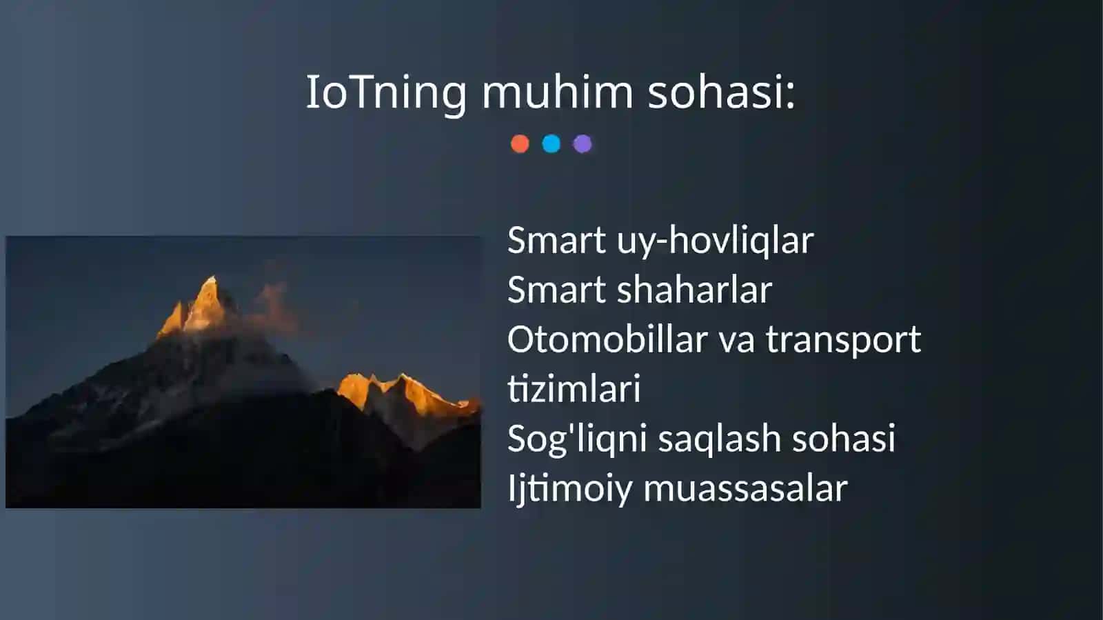 IoT texnologiyasining rivojlanish xusuiyatlari 4