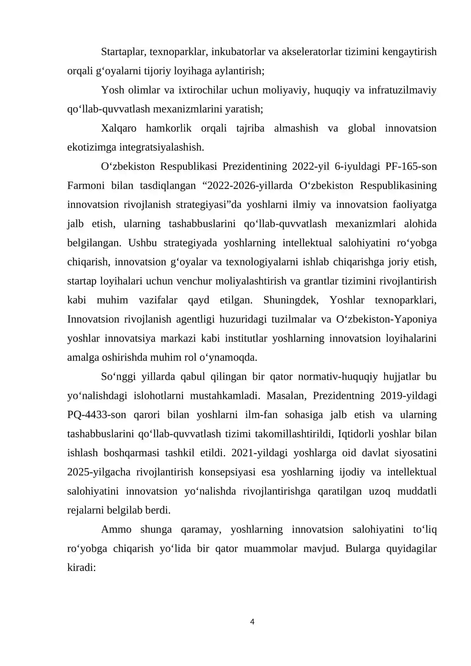 Yoshlarning innovatsion salohiyatini rivojlantirish strategiyasi 4