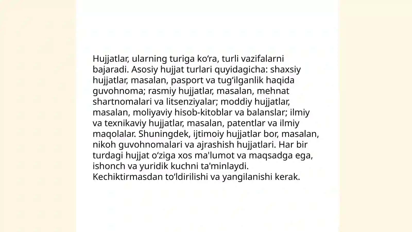 Hujjatlashtirish haqida slayd 4