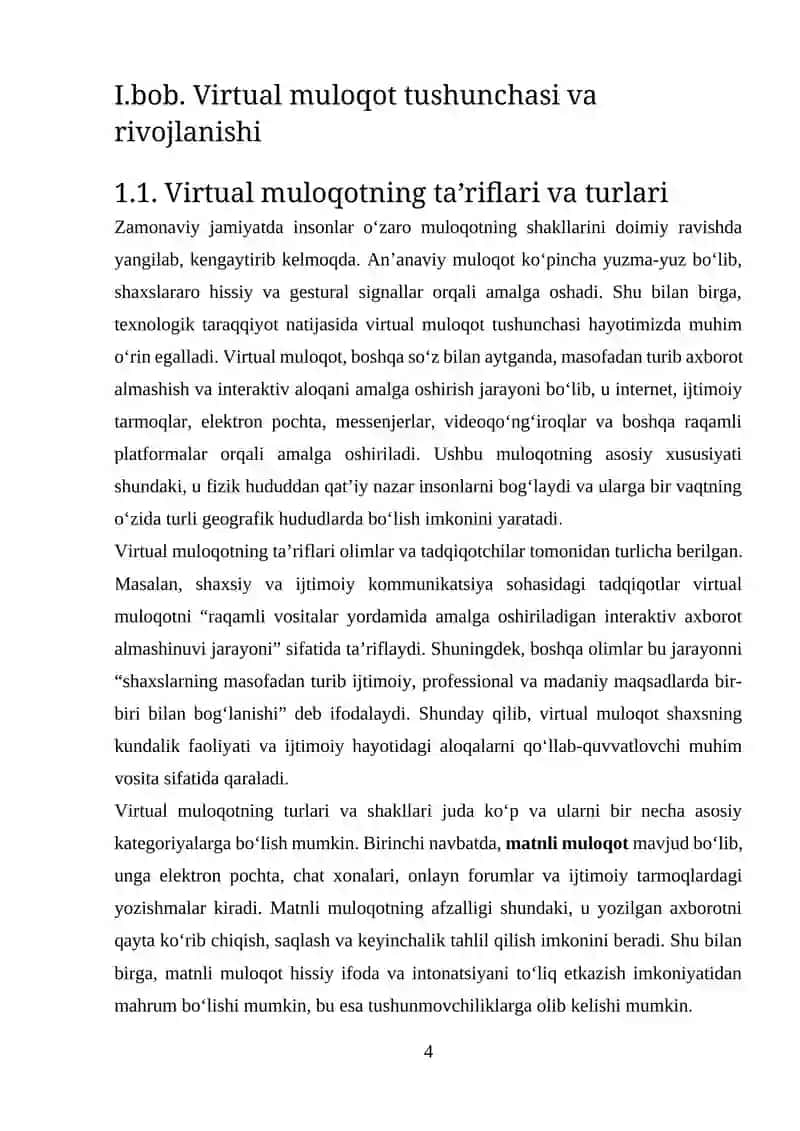 VIRTUAL MULOQOT VA SHAXS IJTIMOIYLASHUVI 4