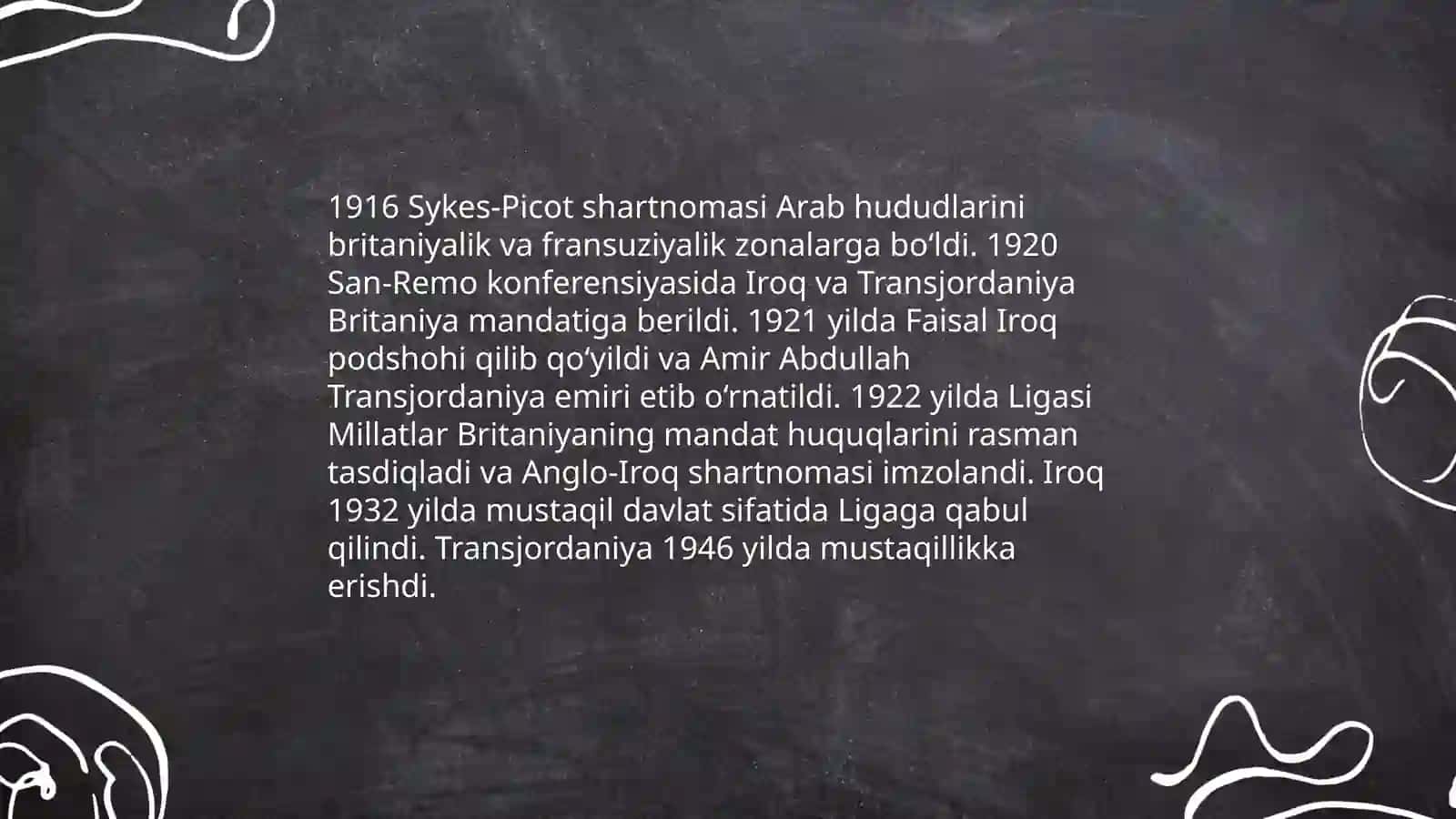 Jahon urushi oralig’ida arab davlatlari 4