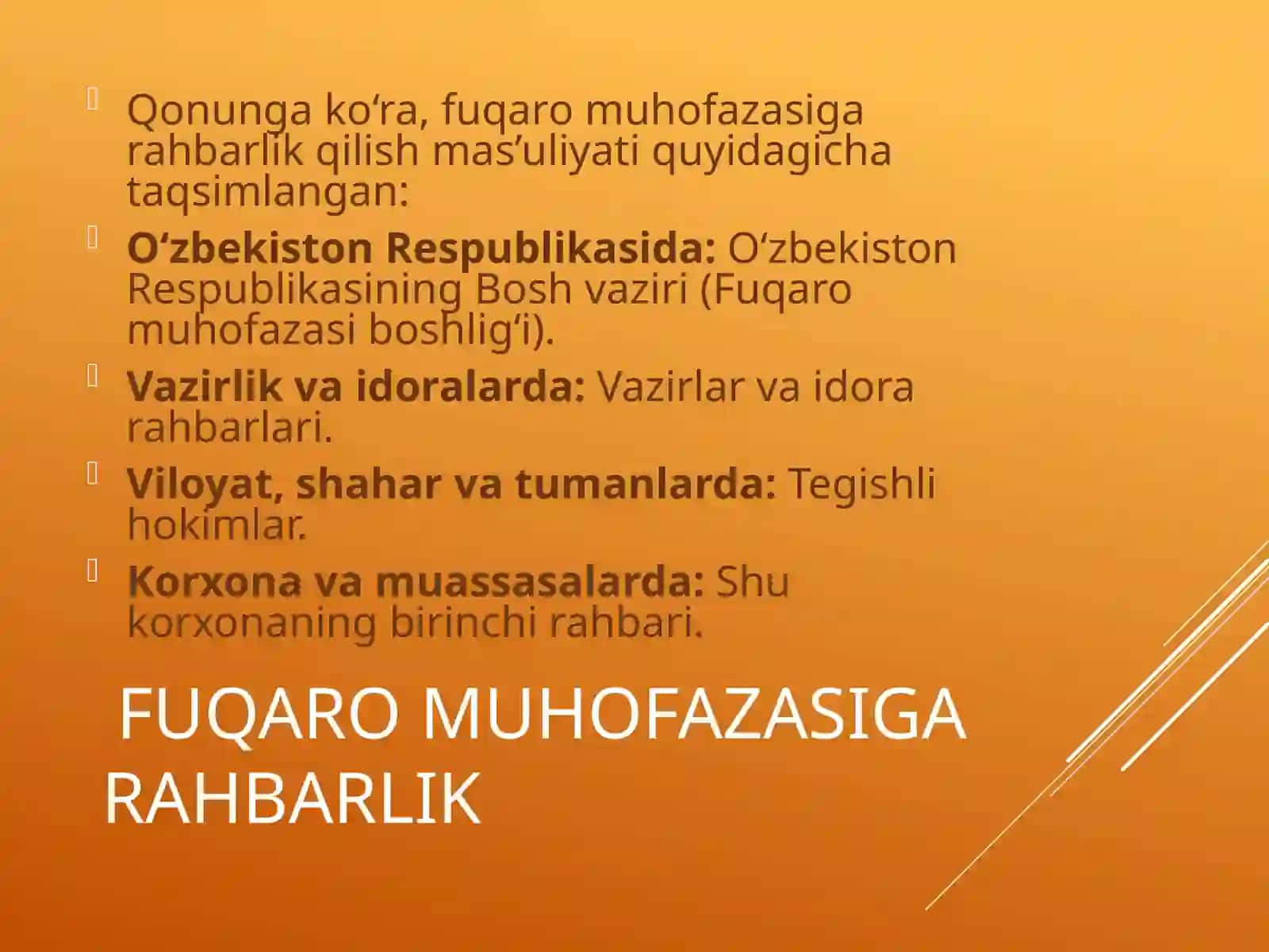 O‘zbekiston Respublikasining “Fuqaromuhofazasi to‘g‘risida”gi Qonuni 4