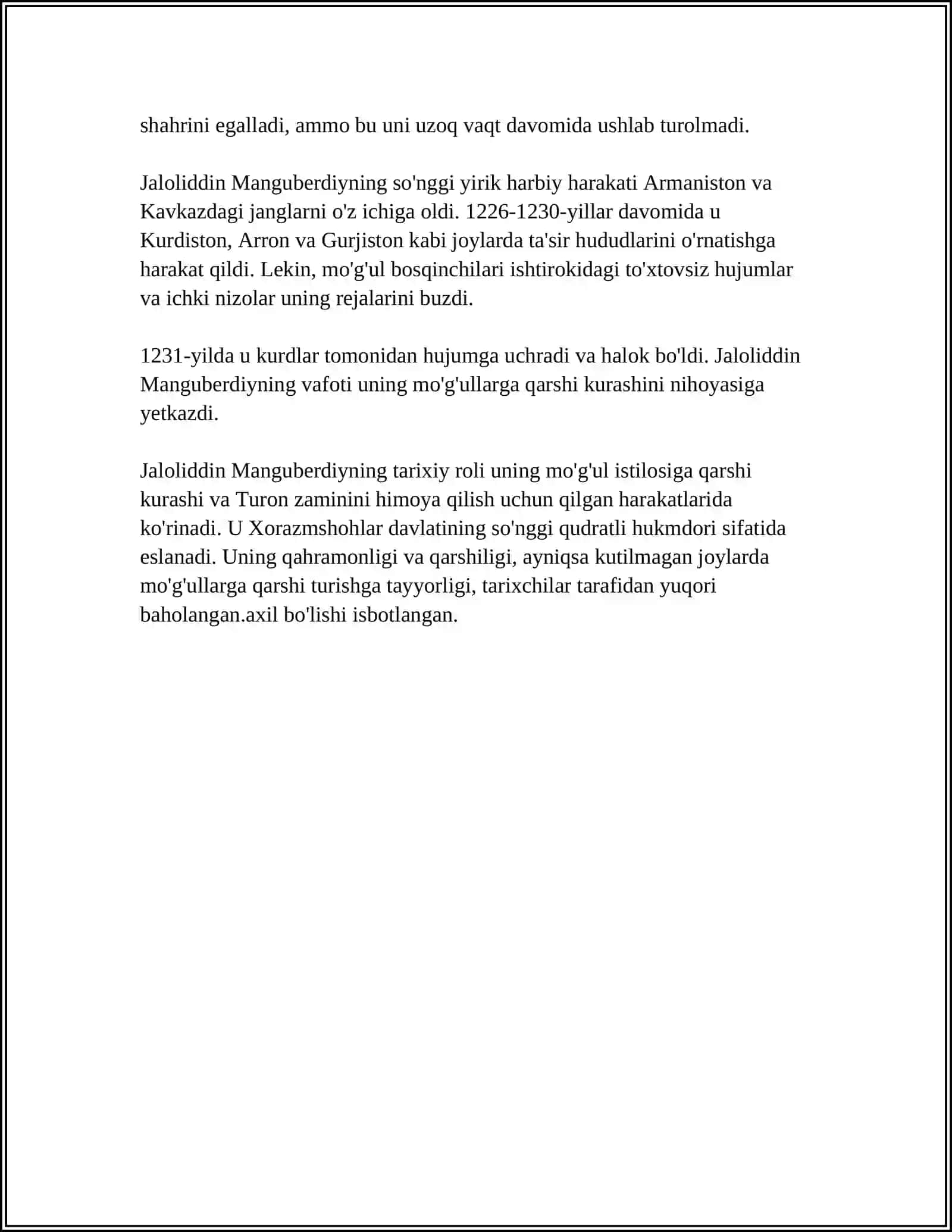 JALOLIDDIN MANGUBERDI VATAN HIMOYACHISI 4