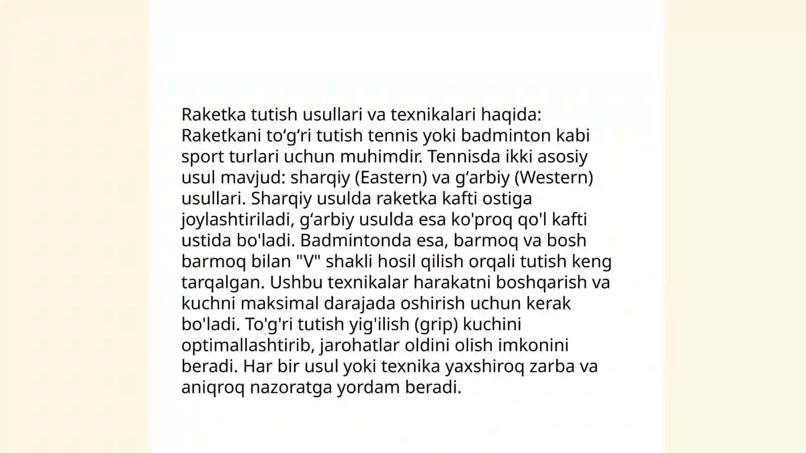 Stol tennisi o'yini texnikasi va qoidasi 4