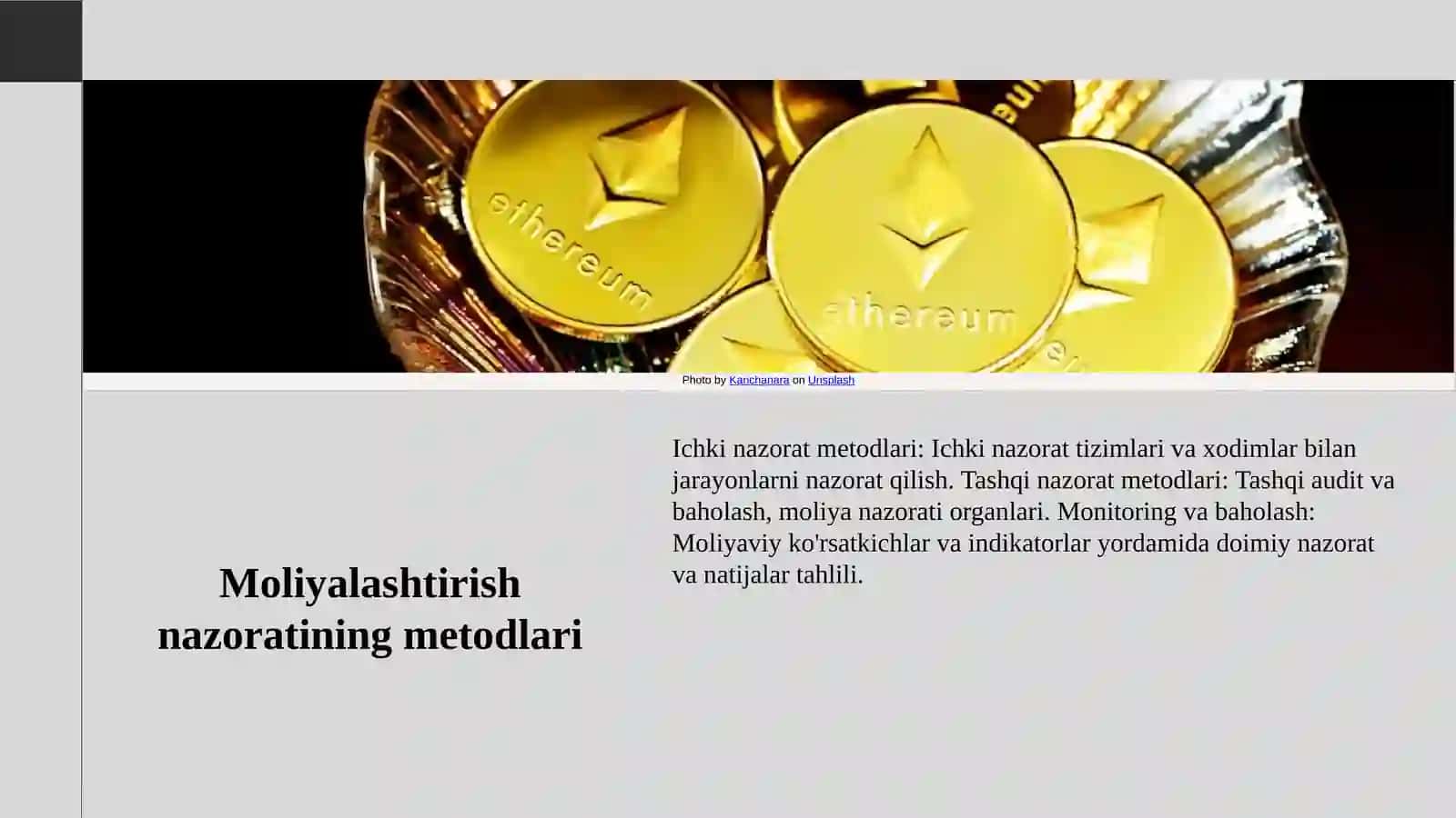 Moliyalashtirish nazorati 4