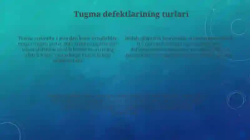 Yuz maydonini olish va tugma defektlari 4