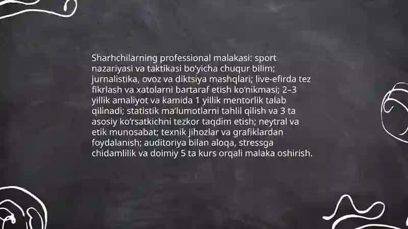 TV kanallardagi sport sharhlarining yutuq va kamchiliklari 4