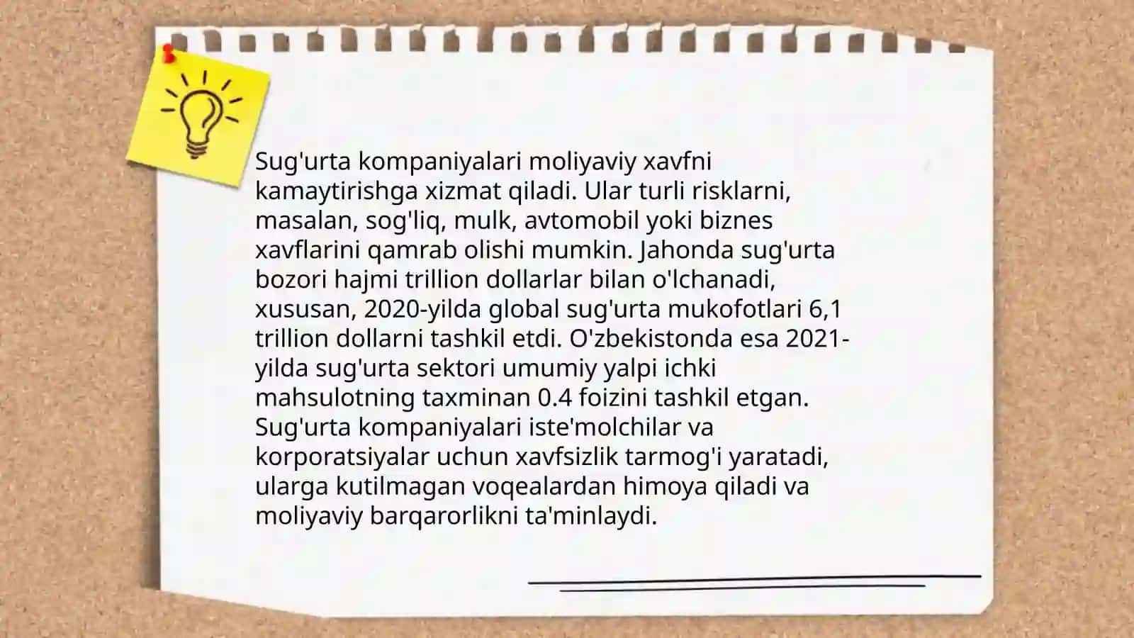Sugʻurta bozori va uni davlat tomonidan tartibga solish 4