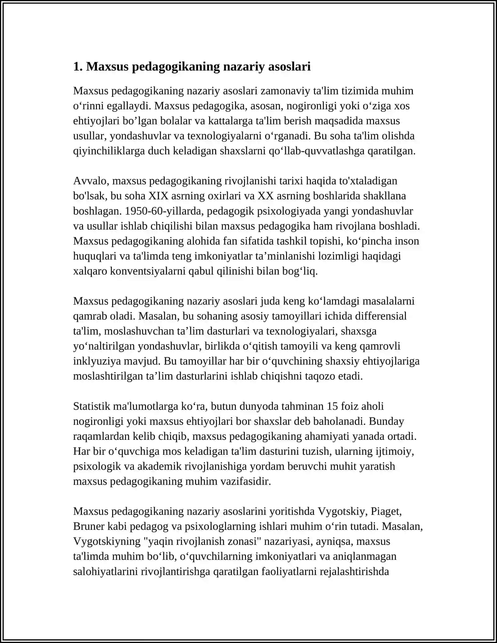 Maxsus pedagogikaning nazariy asoslari 4