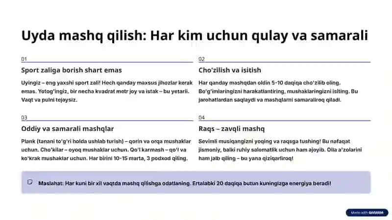 Sog'lom hayot: Oddiy qadamlar bilan baxtli hayot sari 4