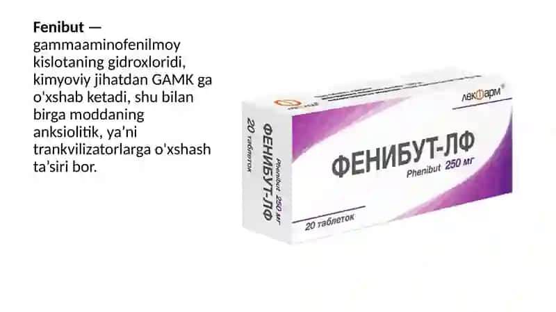 Farmakologiya. Nootrop vositalar. Analeptiklar 4