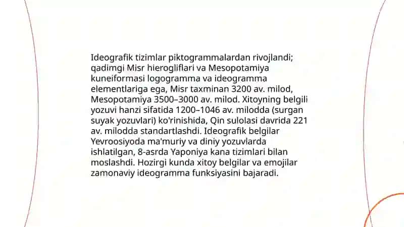 Yozuvning tarixiy va zamonaviy turlari 4