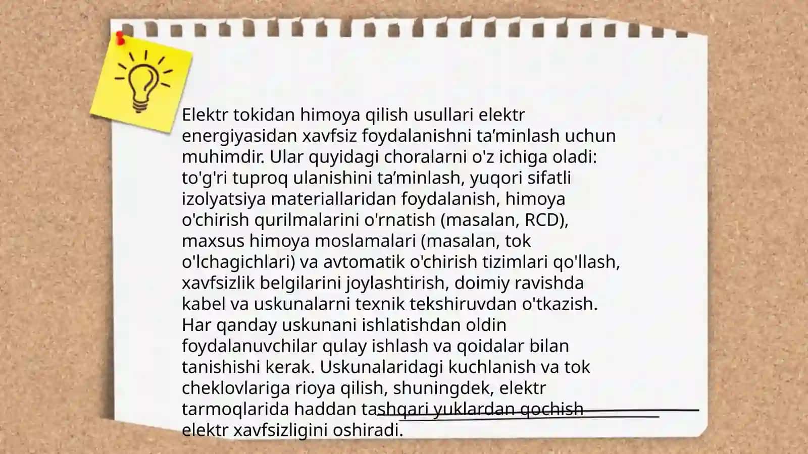 Elektr xavfsizligi va unga qoʻyiladigan talablar 4