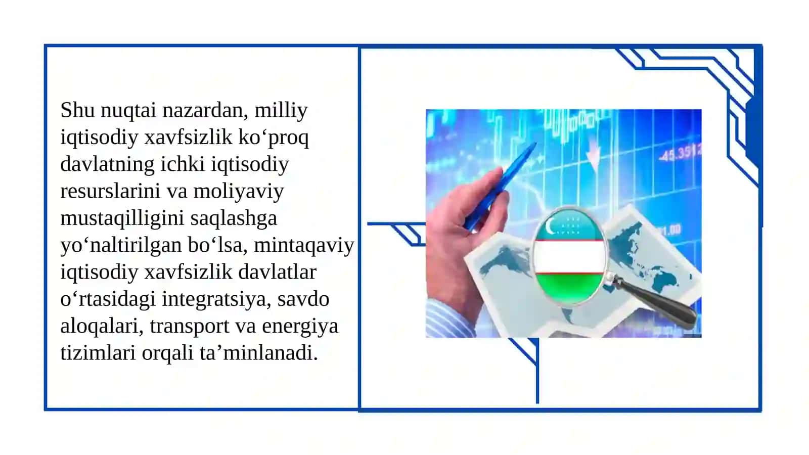 Milliy va mintaqaviy iqtisodiy xavfsizlikdan slayd 4