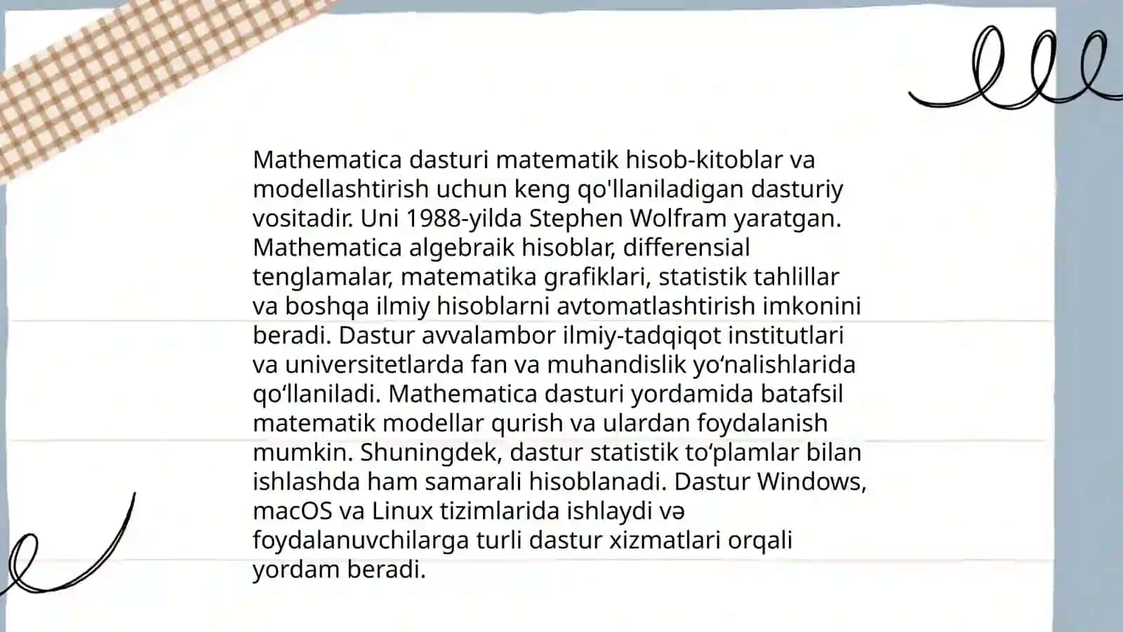Matematikaga ixtisoslashgan dasturlar 4