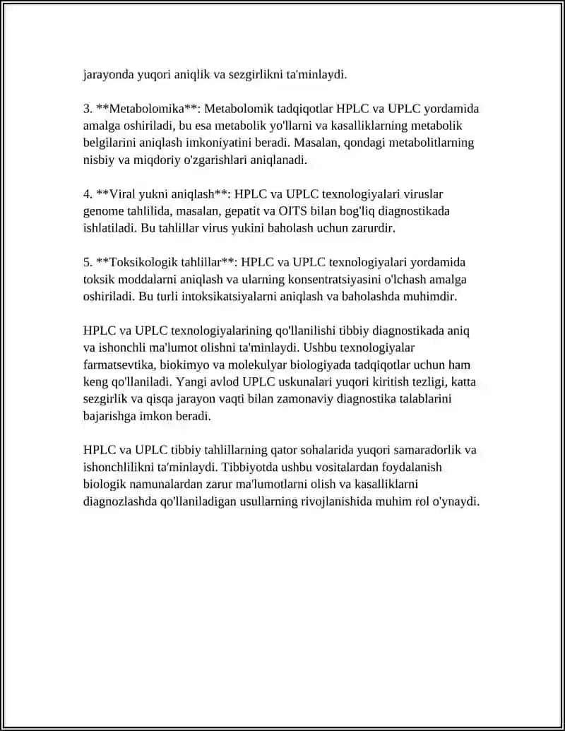 XROMATOGRAFIYANING TIBBIY IZLANISHLARDAGI IMKONIYATLARI 4