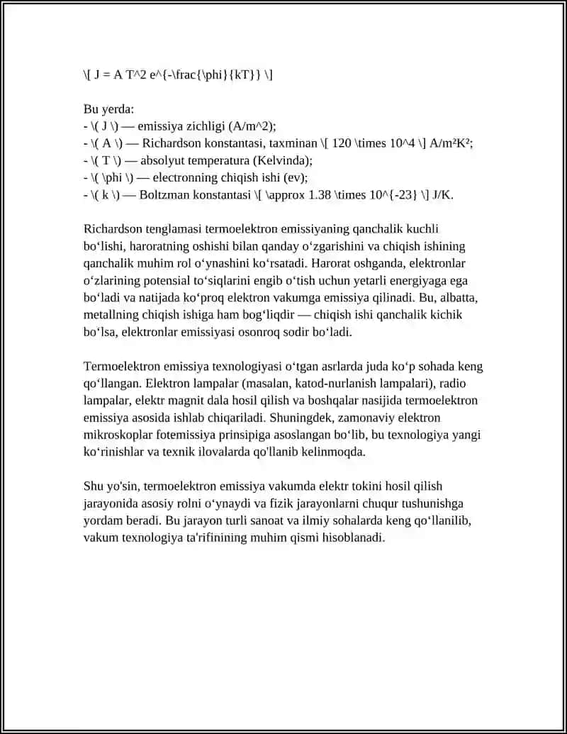 VAKUUMDA ELEKTR TOKI 4